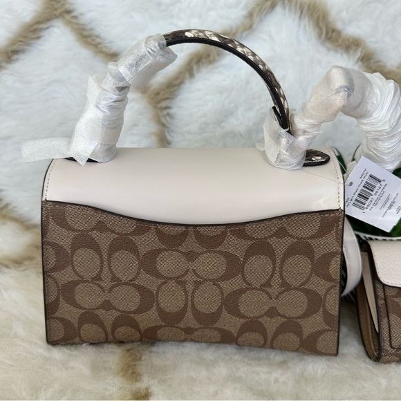 Coach Pepper Satchel and Wallet In Signature Canvas - Picture 5 of 16